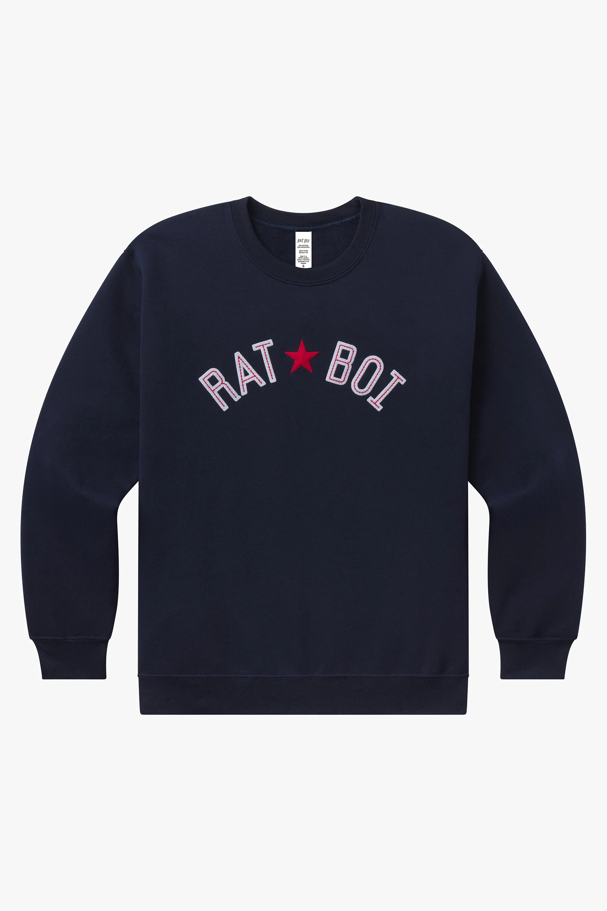 HOMETOWN HERO PULLOVER IN NAVY sold by Ratboi