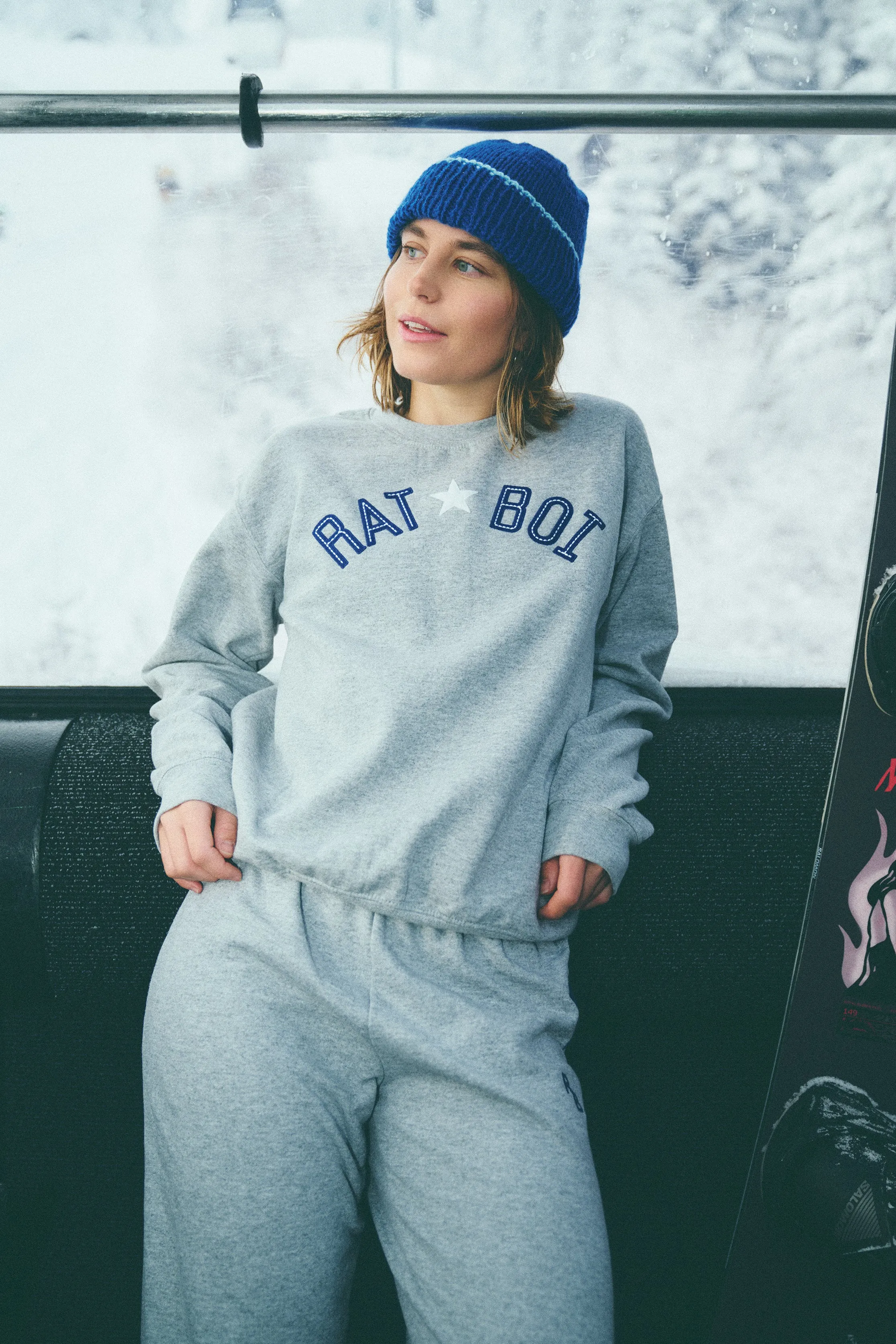 HOMETOWN HERO PULLOVER IN SPORT GREY sold by Ratboi product image thumbnail 4