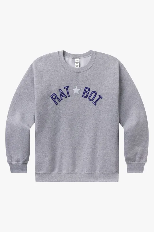 HOMETOWN HERO PULLOVER IN SPORT GREY made by Ratboi