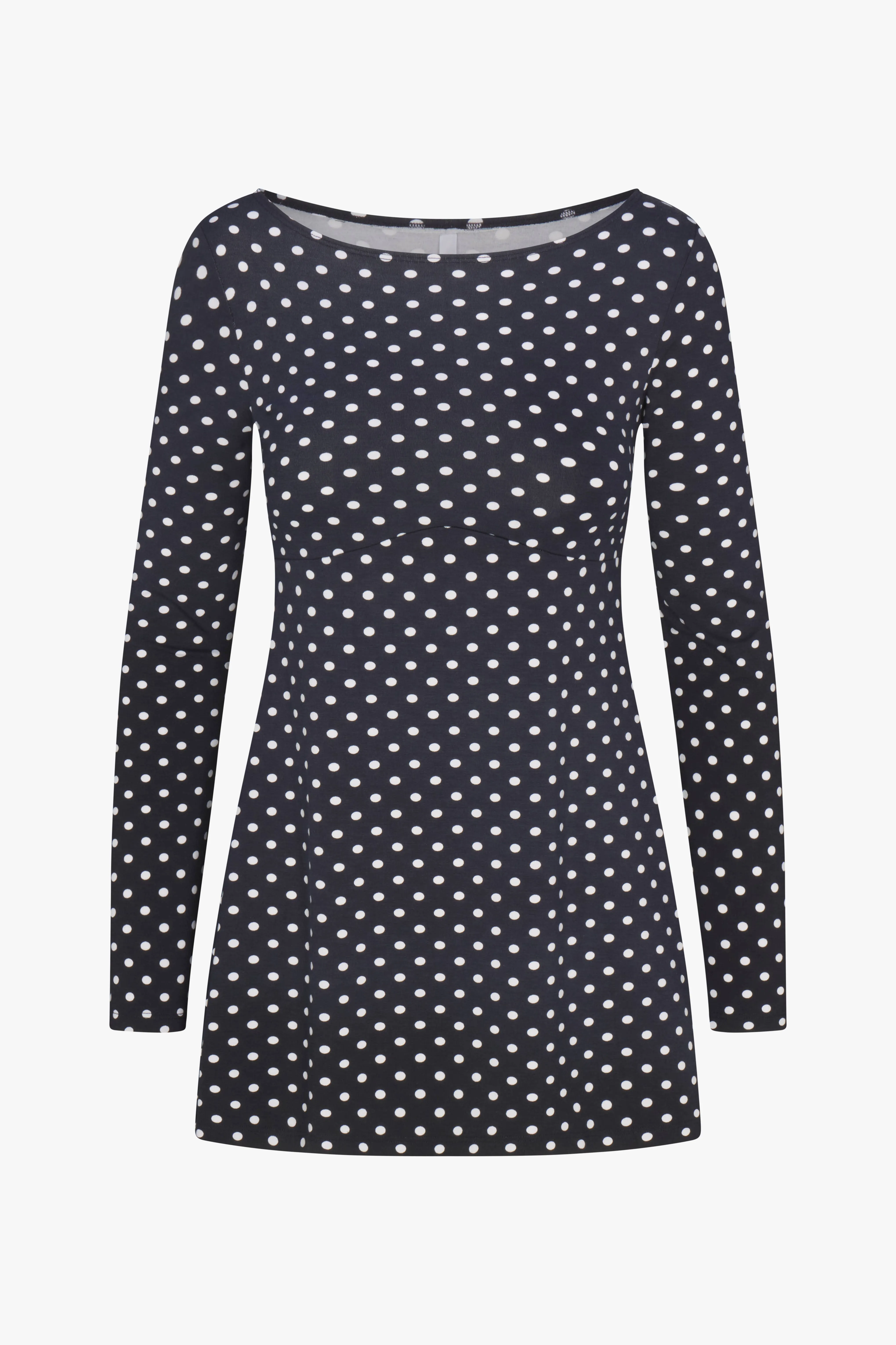 BOATNECK DRESS IN DOMINO DOT sold by Ratboi