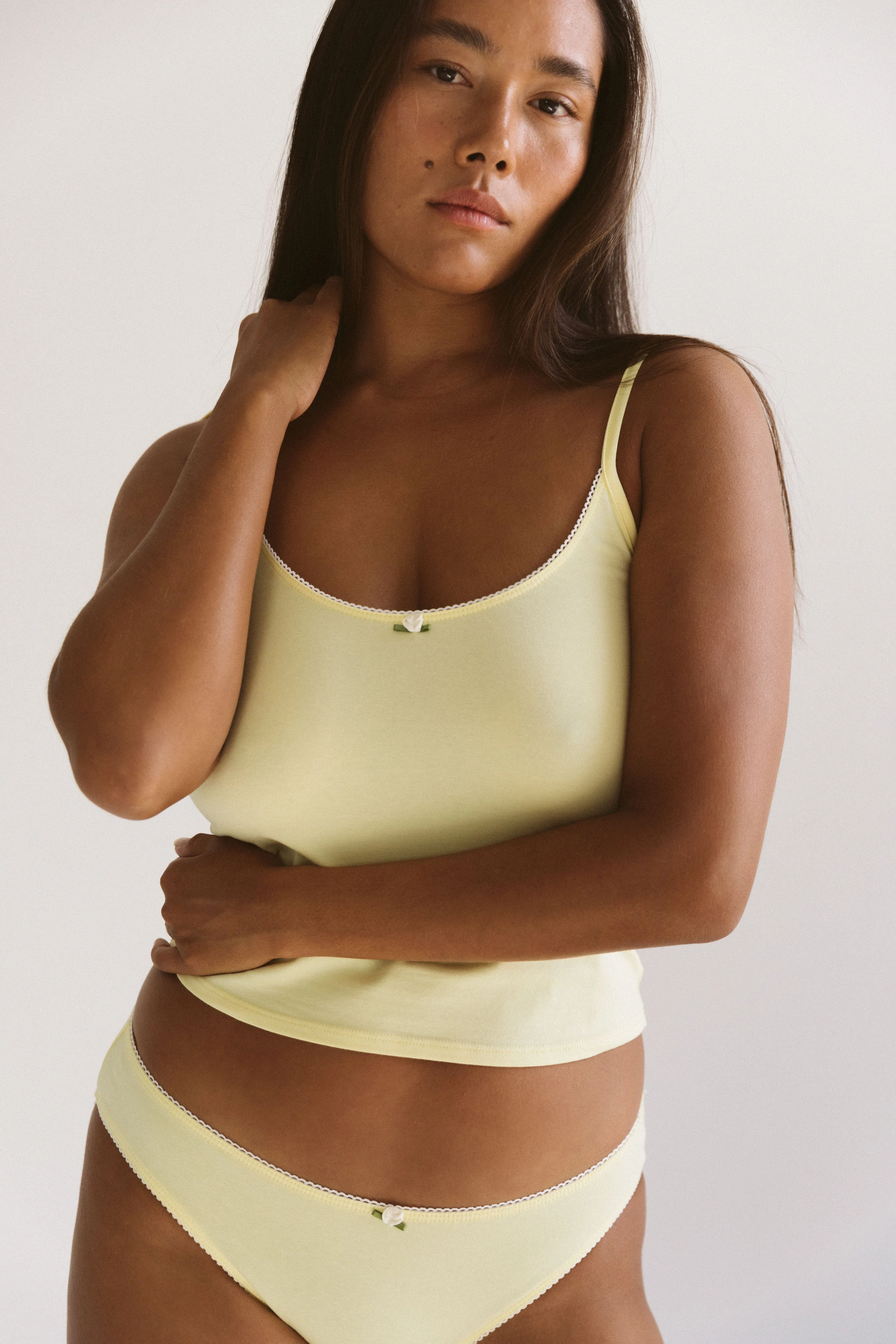 SCOOP BACK CAMI IN BUTTER sold by Ratboi product image thumbnail 2