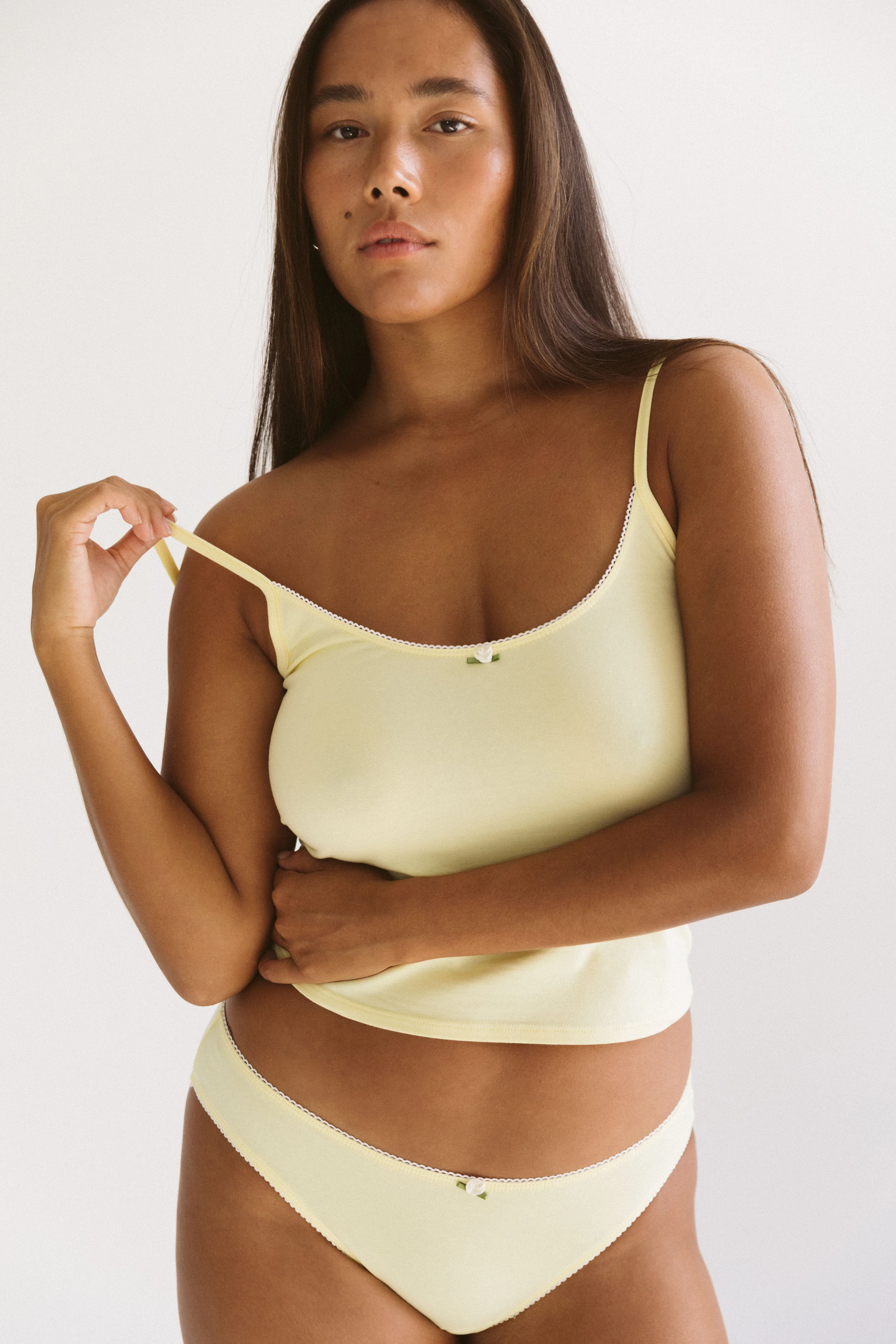 SCOOP BACK CAMI IN BUTTER sold by Ratboi product image thumbnail 5