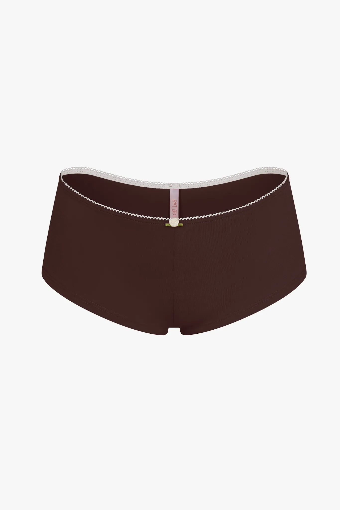 LOW RISE SHORTY BOI BRIEF IN MOCHA sold by Ratboi