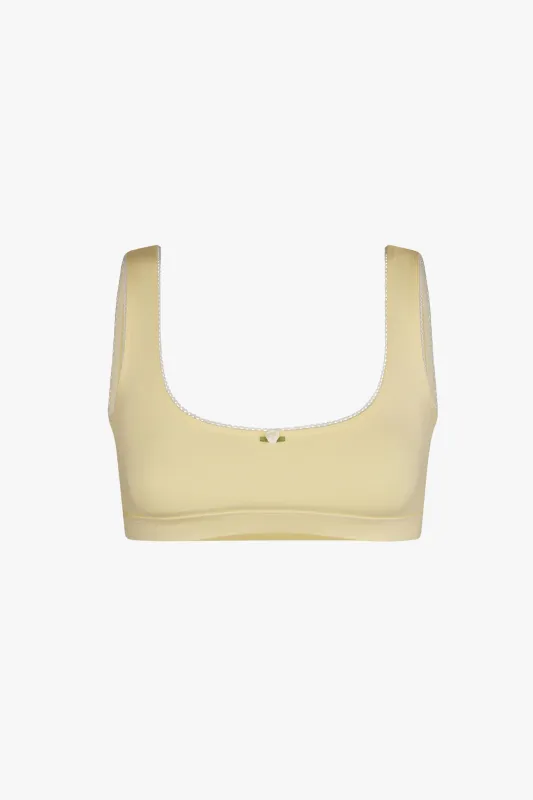 SUPPORT COTTON BRA IN BUTTER made by Ratboi