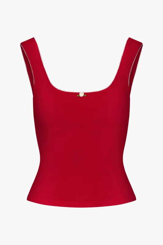 ROMANTIC TOP IN CHERRY made by Ratboi