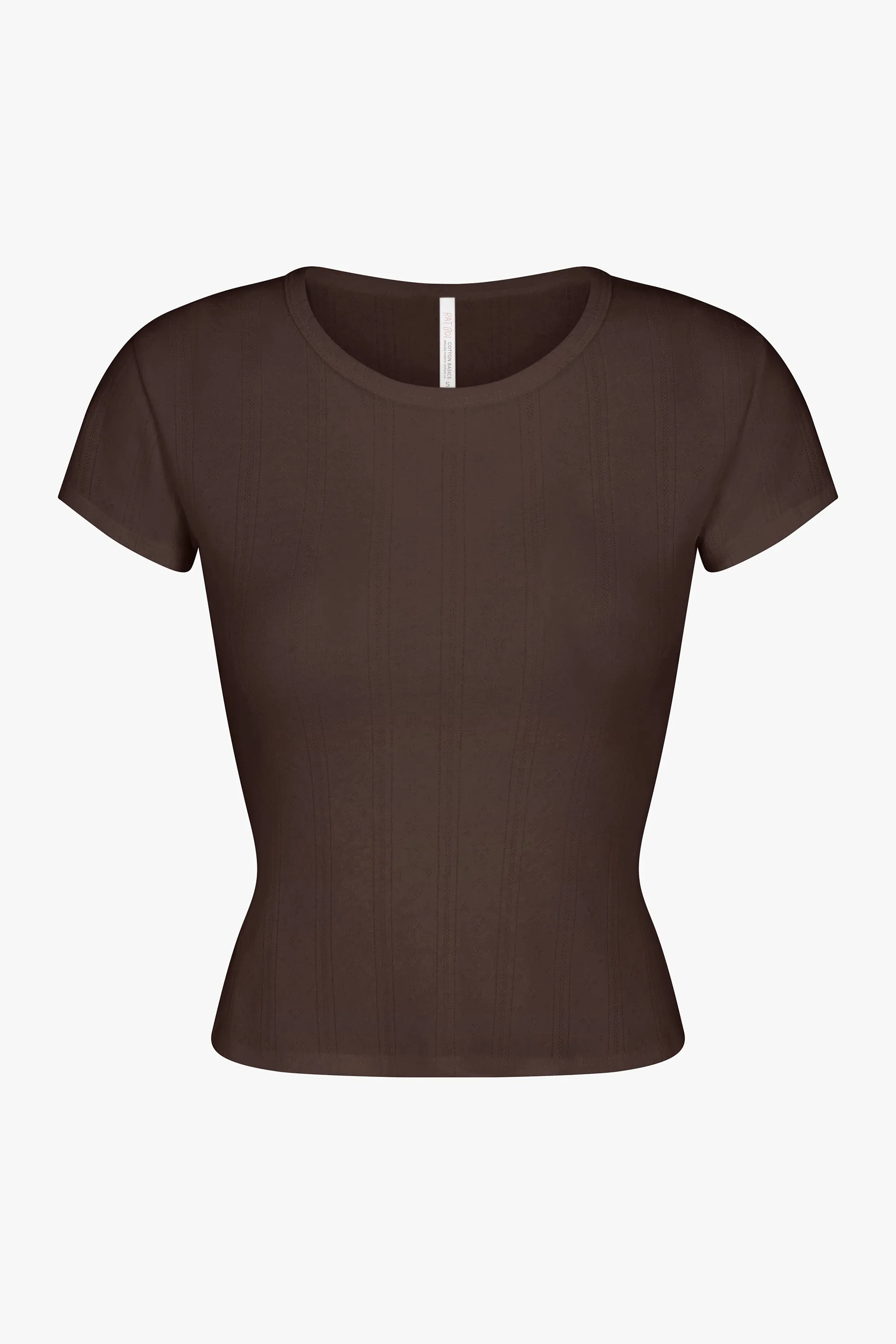 PERFECT T-SHIRT IN COCOA POINTELLE sold by Ratboi