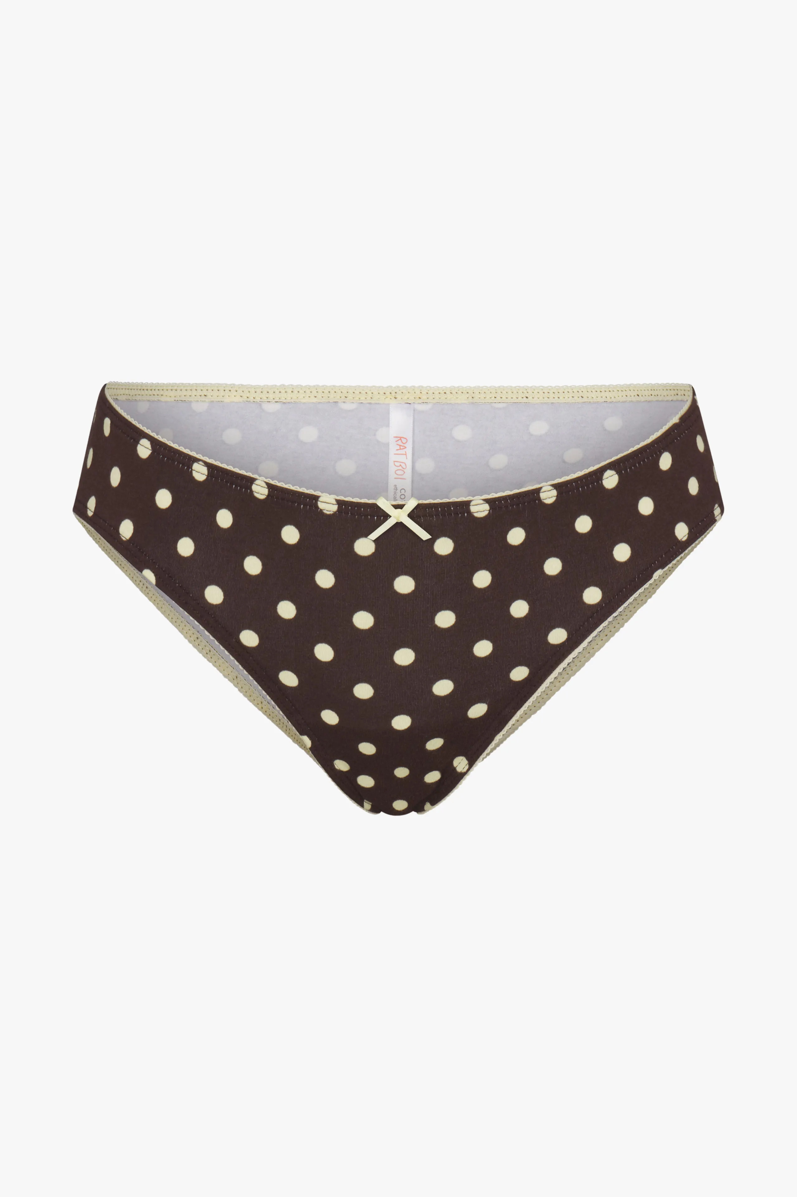 LOW RISE UNDERWEAR IN ESPRESSO DOT sold by Ratboi