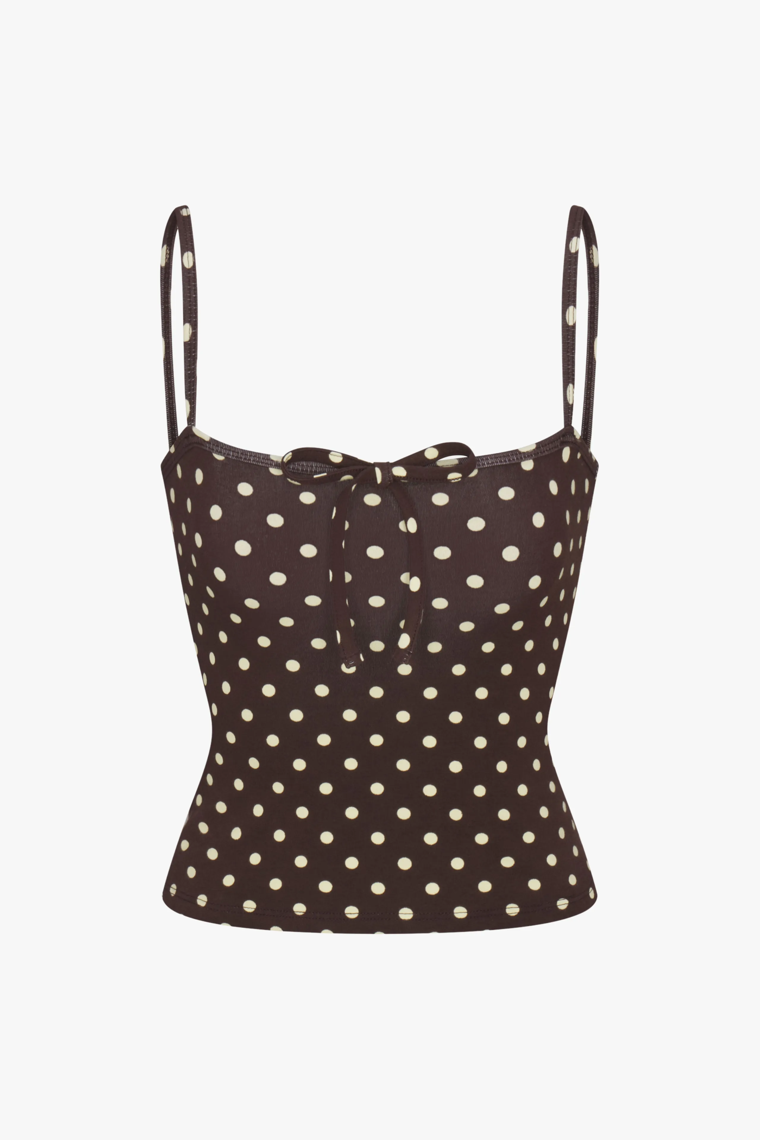 TIE CAMI IN ESPRESSO DOT sold by Ratboi