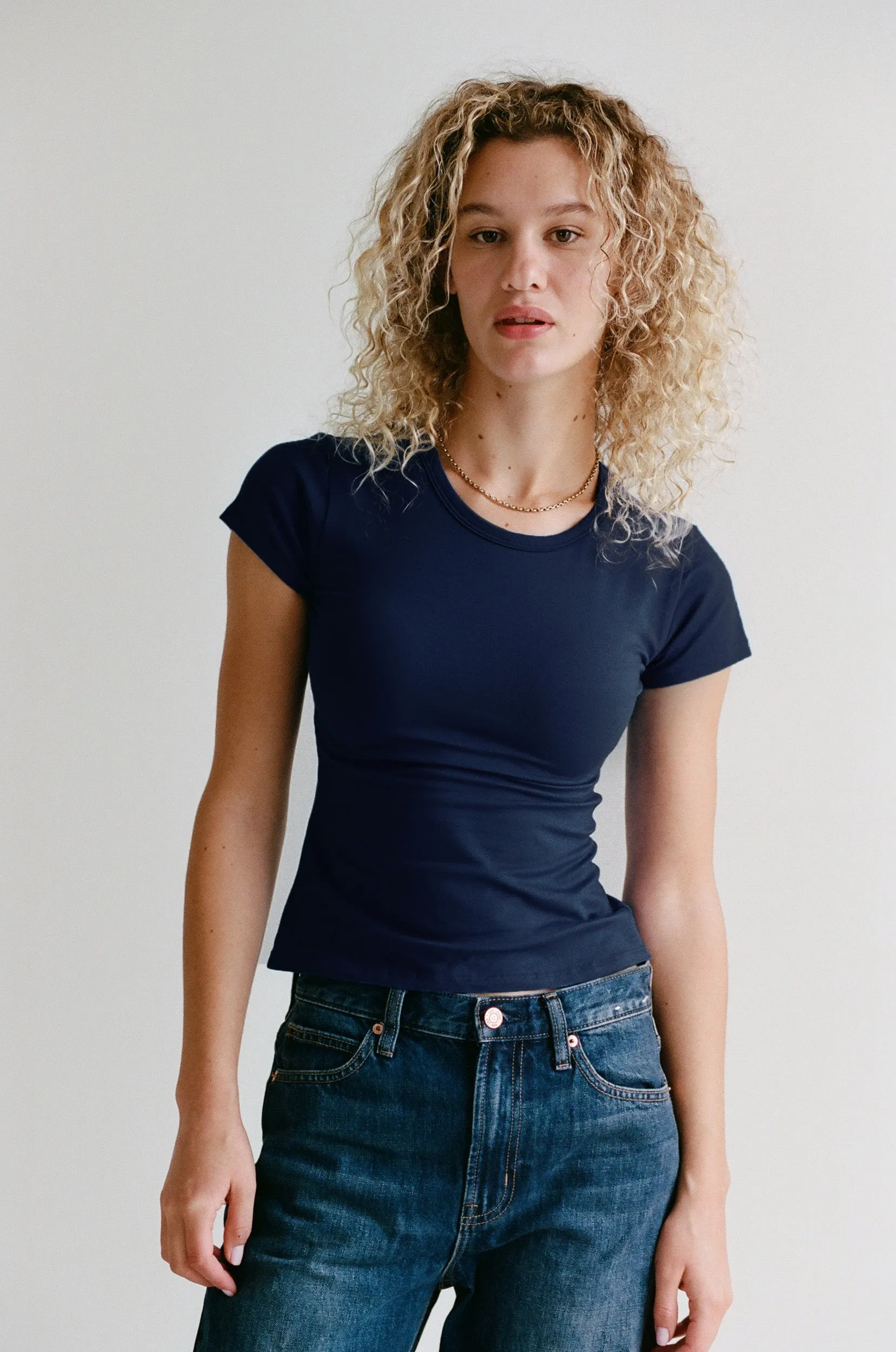 PERFECT T-SHIRT IN NAVY sold by Ratboi product image thumbnail 2