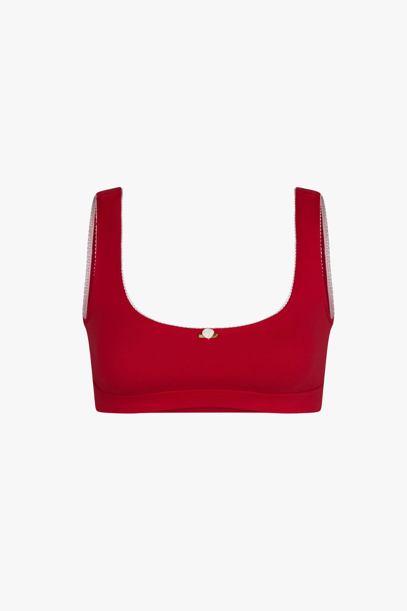 SUPPORT COTTON BRA IN CHERRY sold by Ratboi