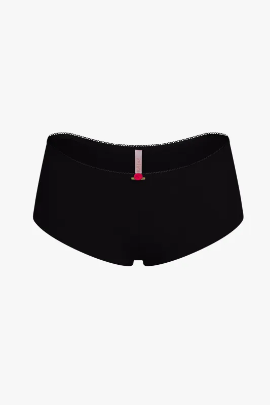 LOW RISE SHORTY BOI BRIEF IN ONYX made by Ratboi