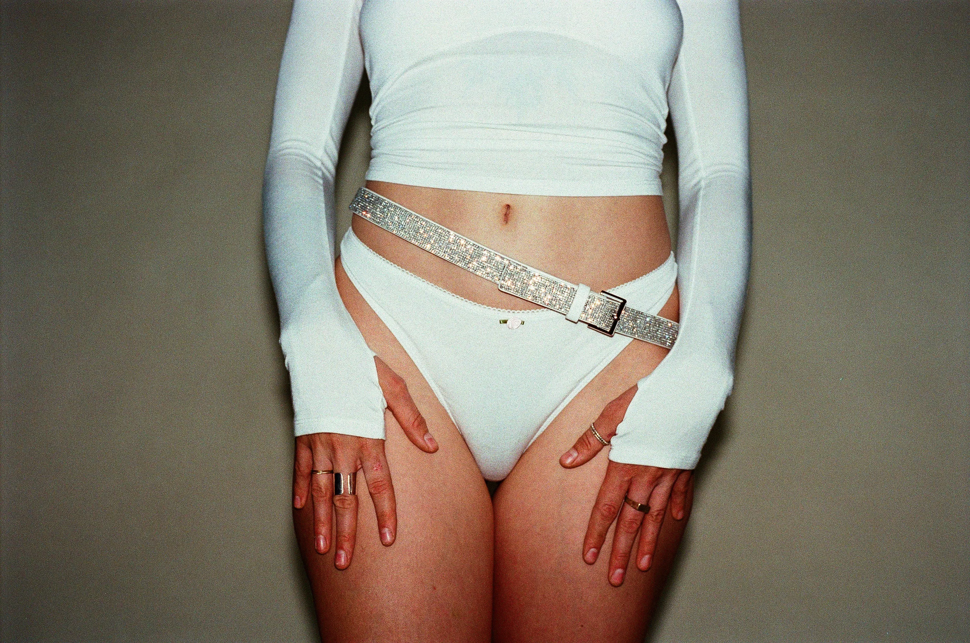 LOW RISE THONG IN CLOUD sold by Ratboi product image thumbnail 4