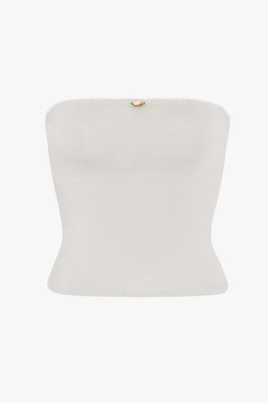 LINED CONTOUR TUBE TOP IN CLOUD made by Ratboi