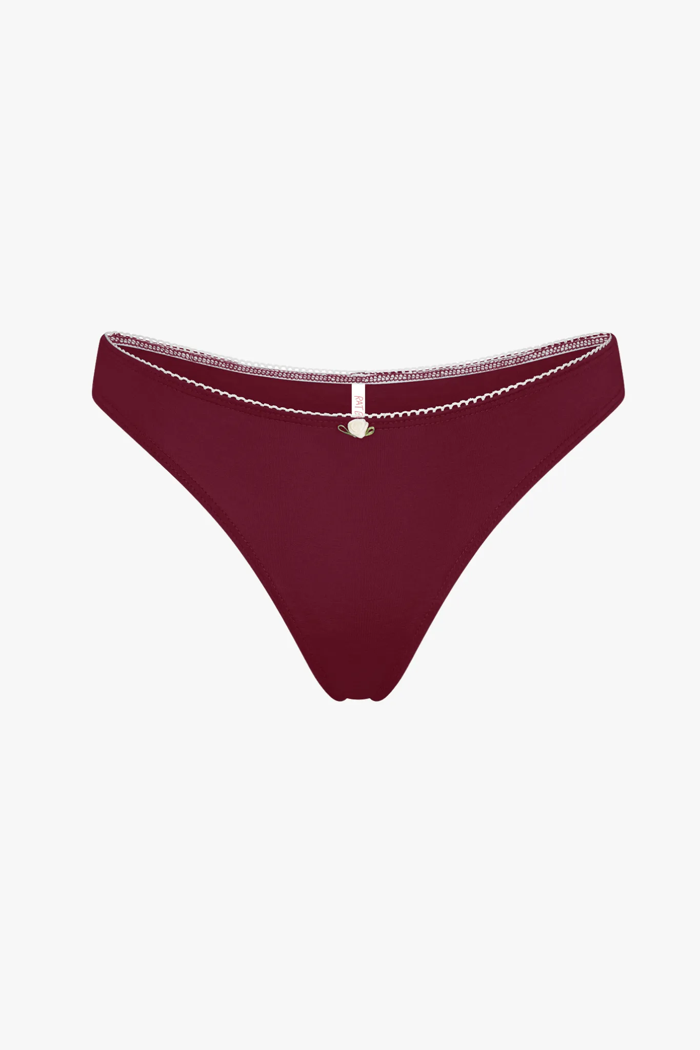 LOW RISE THONG IN BORDEAUX sold by Ratboi