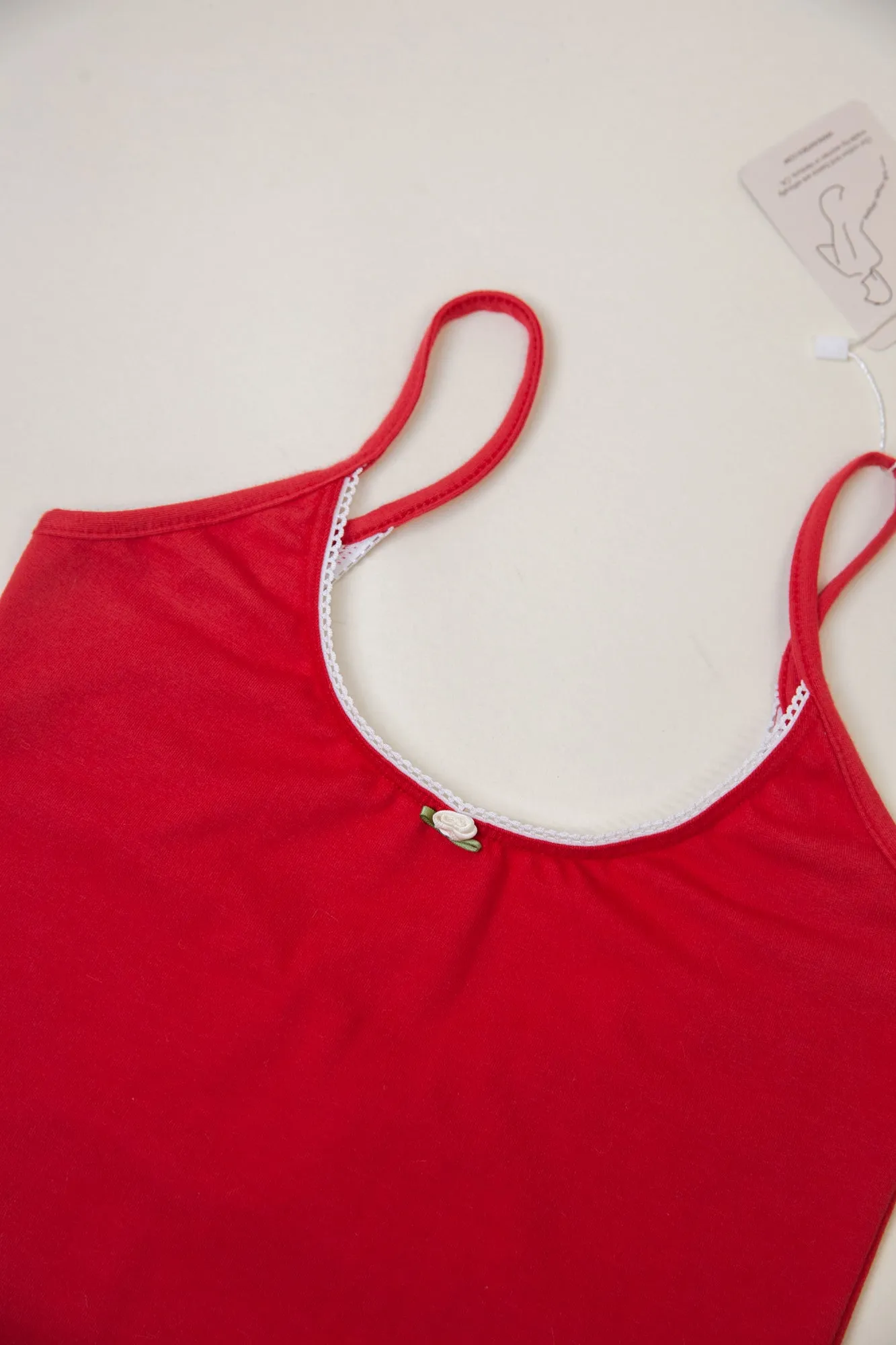 SCOOP BACK CAMI IN CHERRY sold by Ratboi product image thumbnail 4