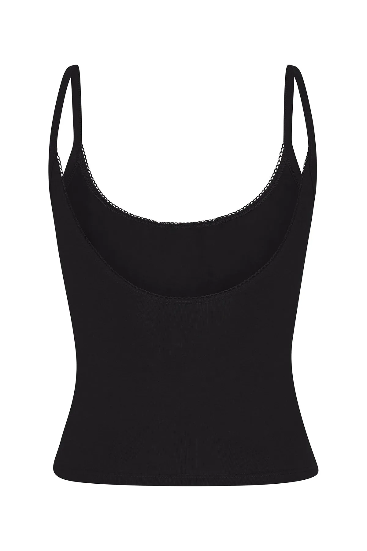 SCOOP BACK CAMI IN ONYX sold by Ratboi product image thumbnail 4