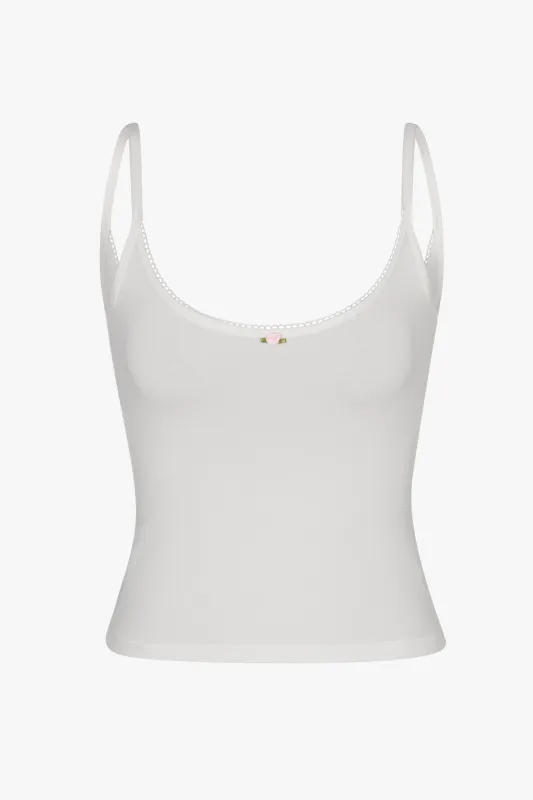 SCOOP BACK CAMI IN CLOUD made by Ratboi