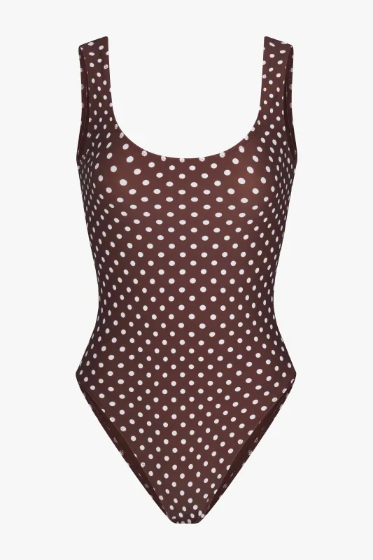 PERFECT ONE PIECE IN MOCHA DOT made by Ratboi