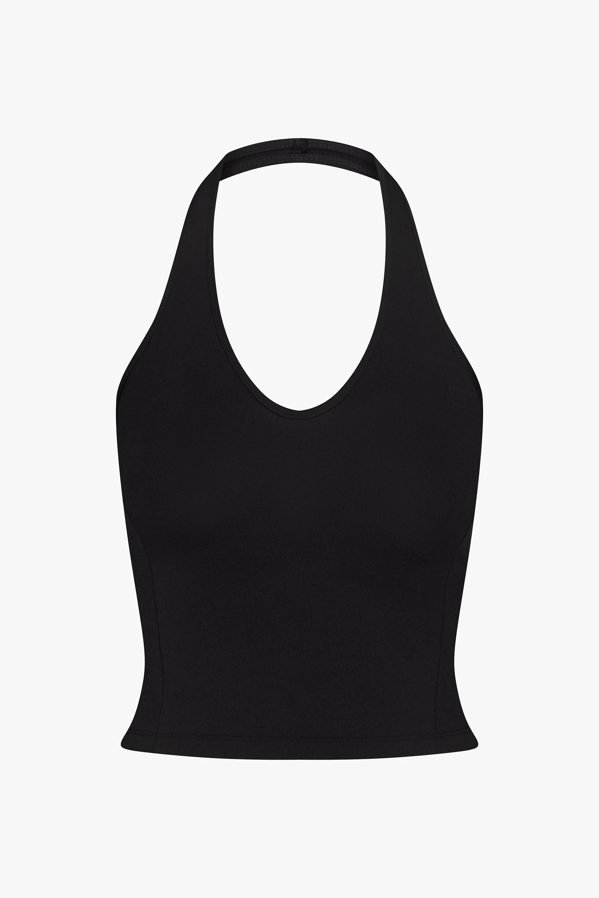 SPORTY HALTER TOP IN ONYX sold by Ratboi