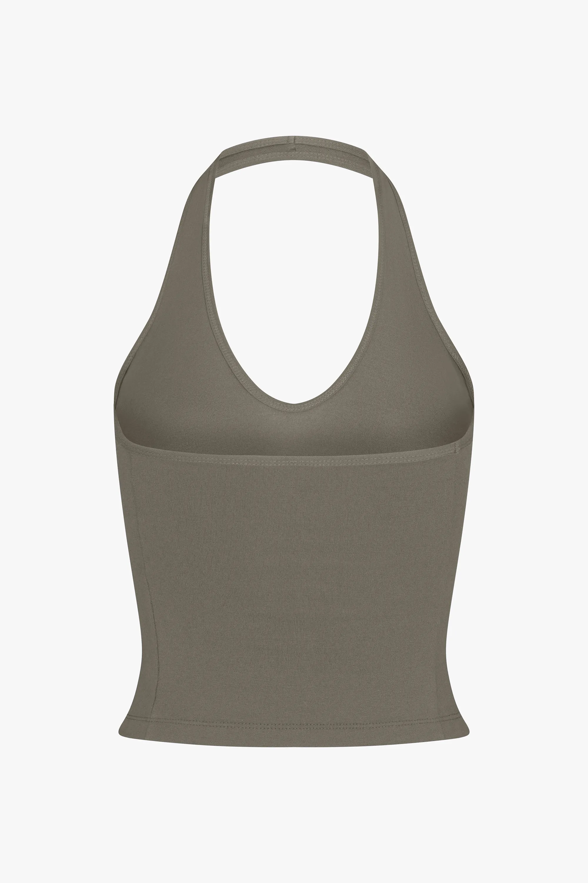 SPORTY HALTER TOP IN TAUPE sold by Ratboi product image thumbnail 5