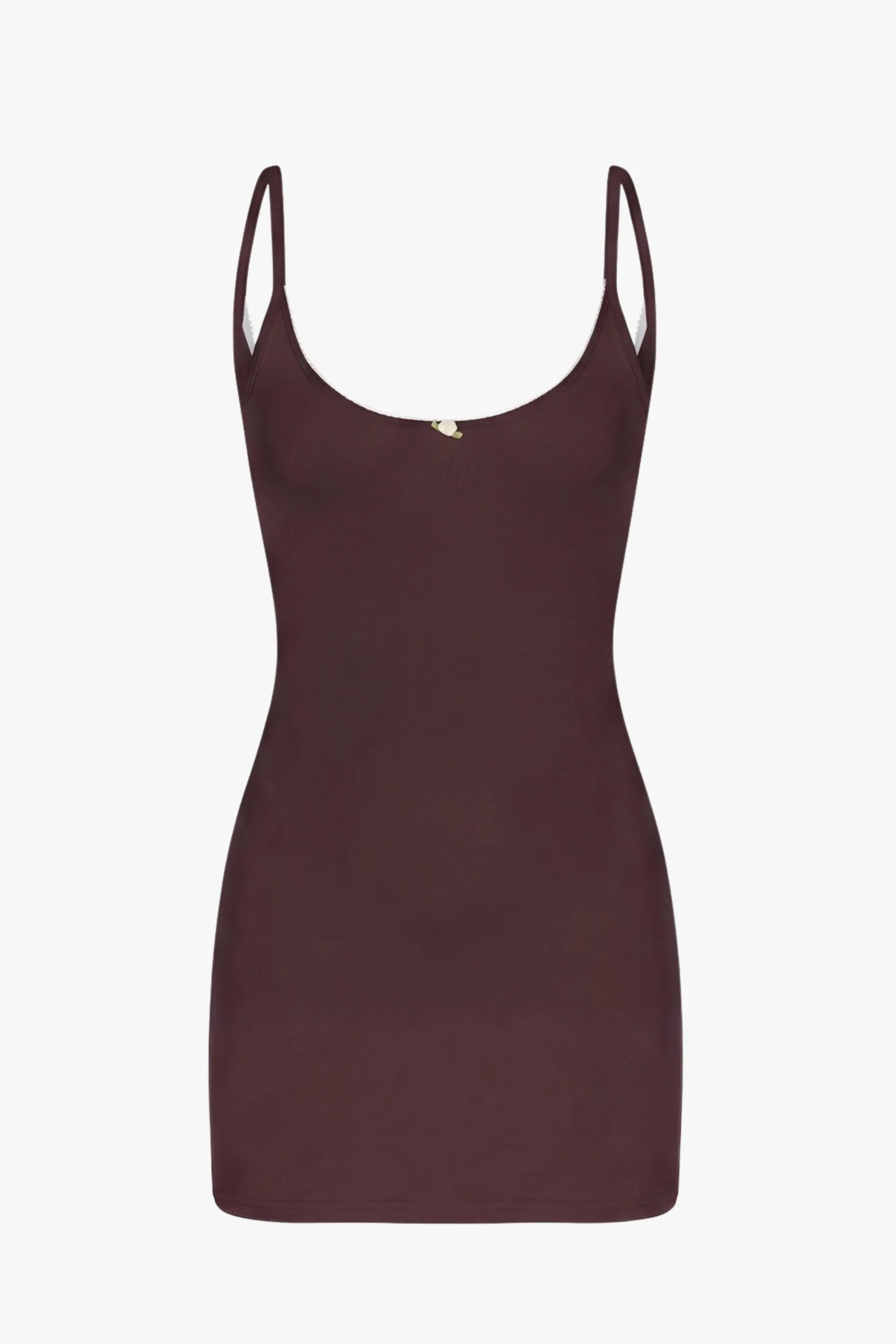 SCOOP BACK CAMI DRESS IN MOCHA sold by Ratboi