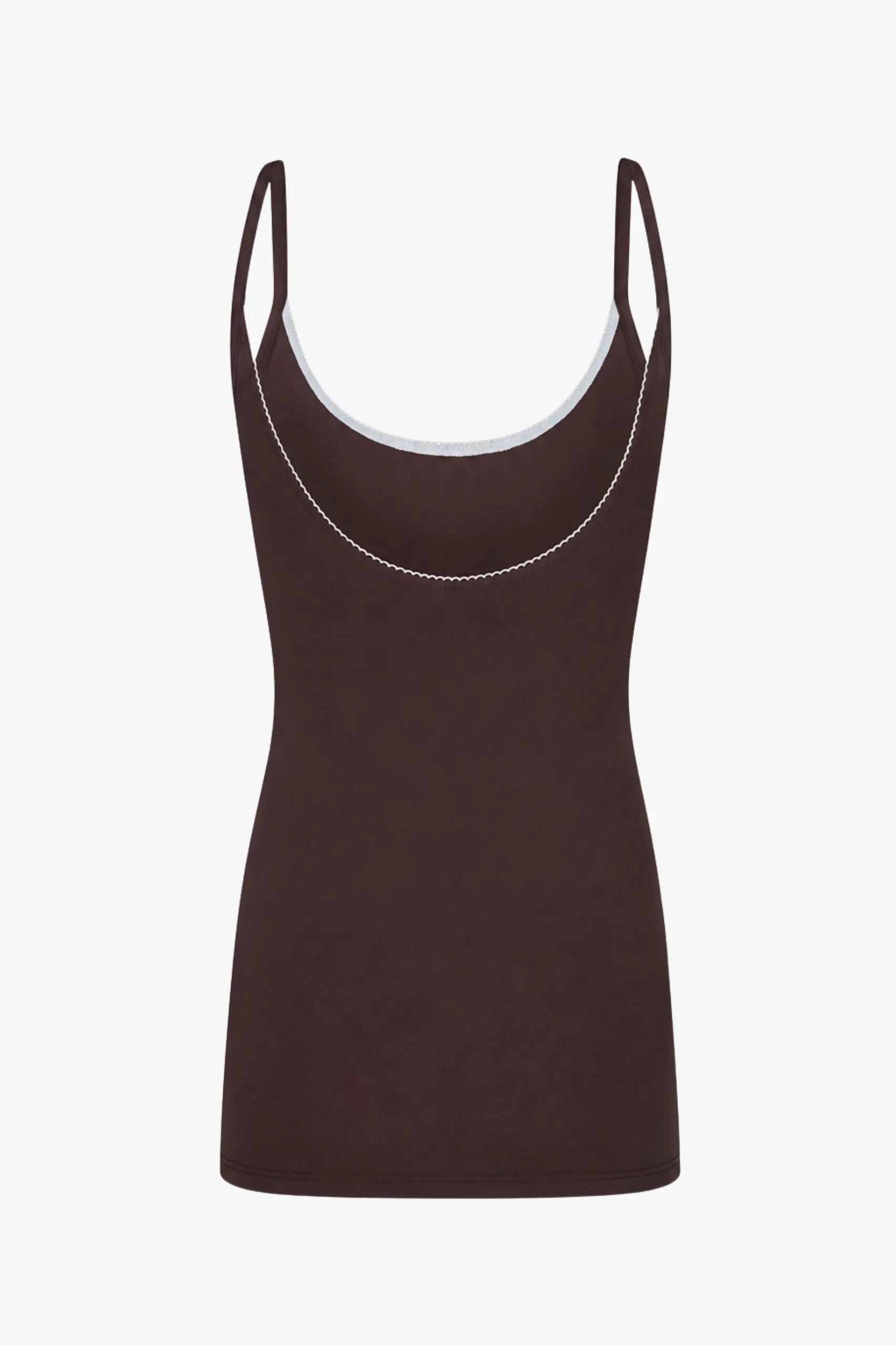 SCOOP BACK CAMI DRESS IN MOCHA sold by Ratboi product image thumbnail 3