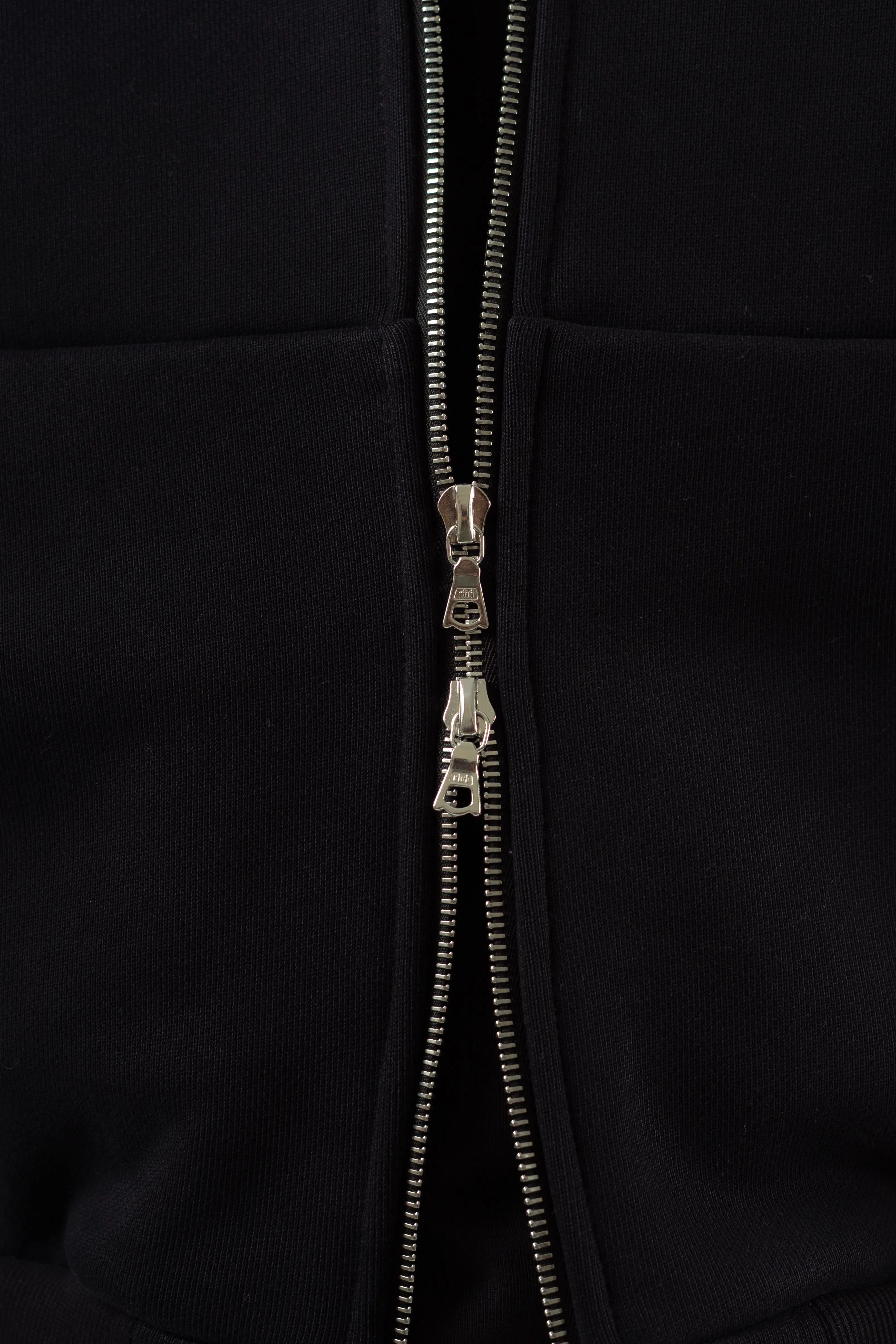 ZIP-UP HOODED SWEATSHIRT - SOFT BLACK sold by Solace Theory product image thumbnail 4