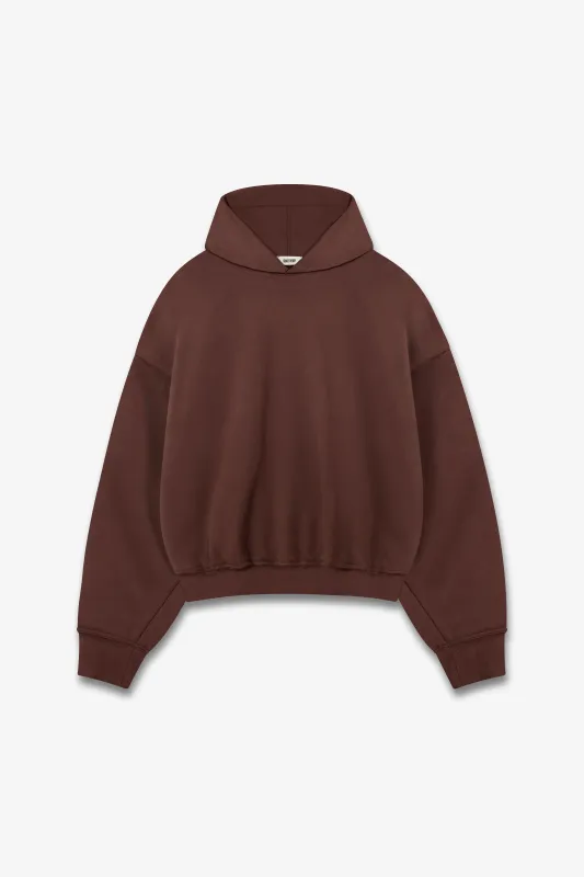 THE HOODED SWEATSHIRT - LOGWOOD made by Solace Theory