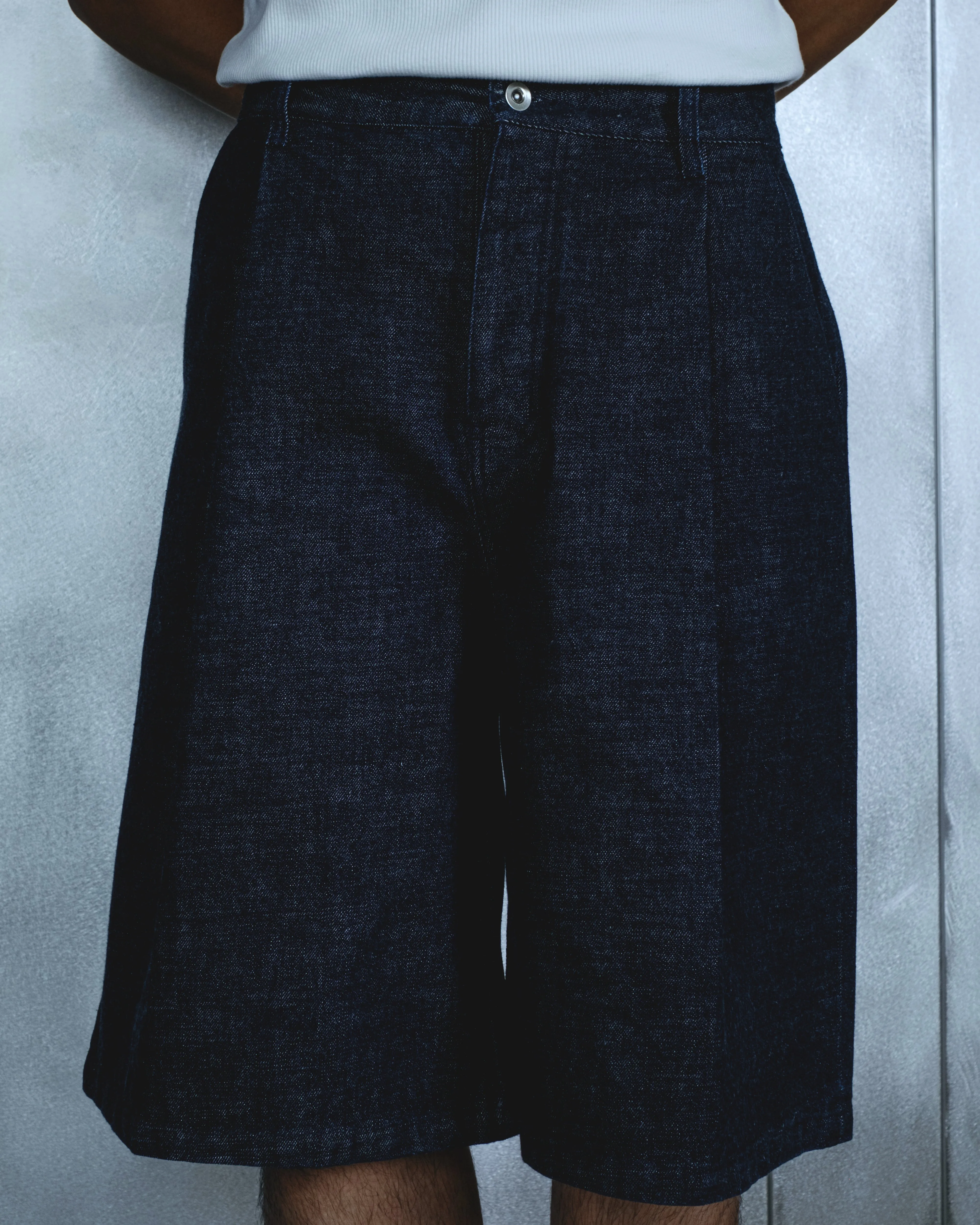 THE DAILY RAW DENIM SHORTS - INDIGO sold by Solace Theory product image thumbnail 5