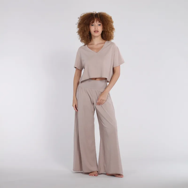 B30 V-Neck Crop Jersey Tee made by PJ Harlow