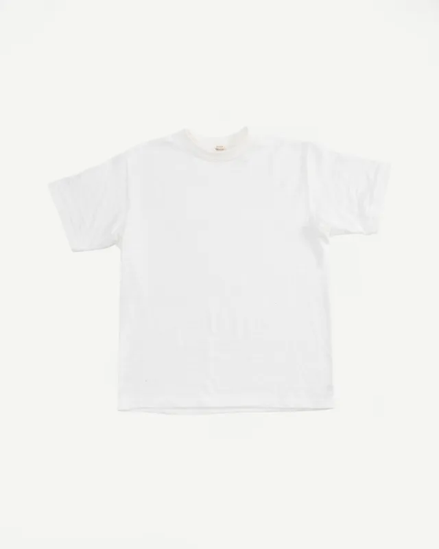 Lot 4601 - Slubby Cotton T-Shirt - Off White made by WAREHOUSE & CO.