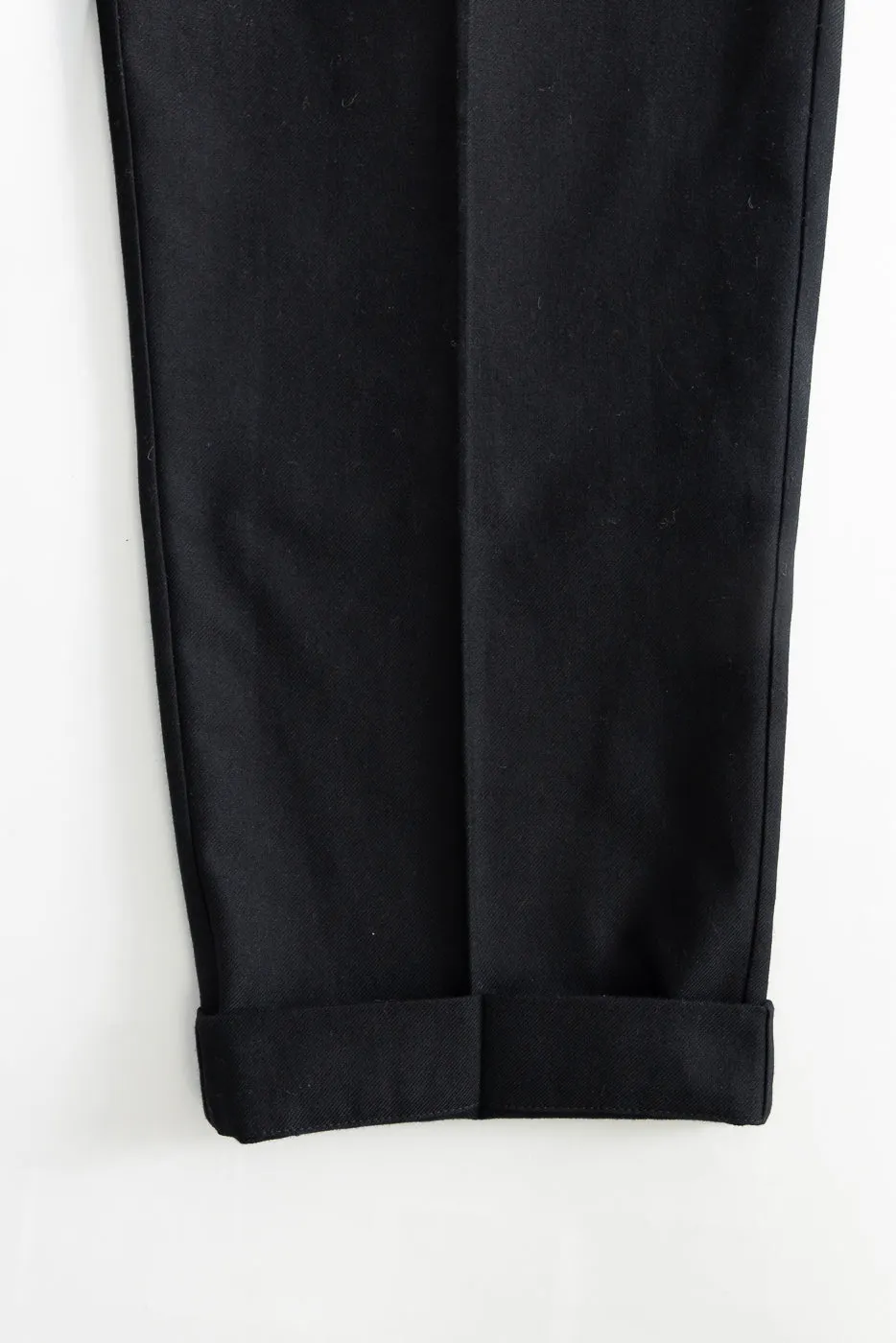 CHINO01WOCO.99 - 1920s Refined Wool-Cotton Worker Chino - Deep Black sold by Dant product image thumbnail 5