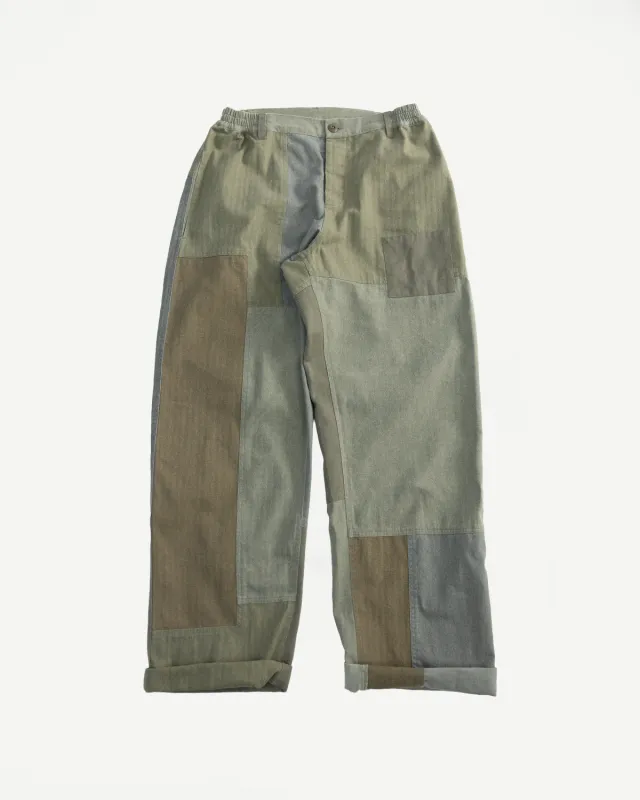Harvest Pant - Patchwork Olive made by 3sixteen