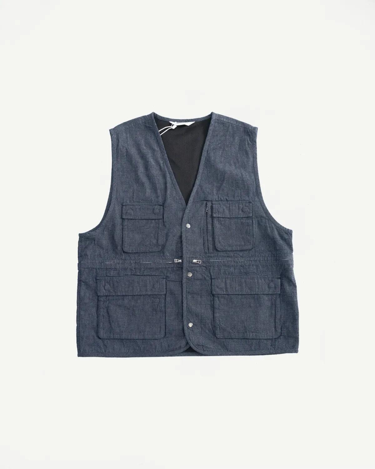 Field Vest - Indigo Ripstop sold by Dant