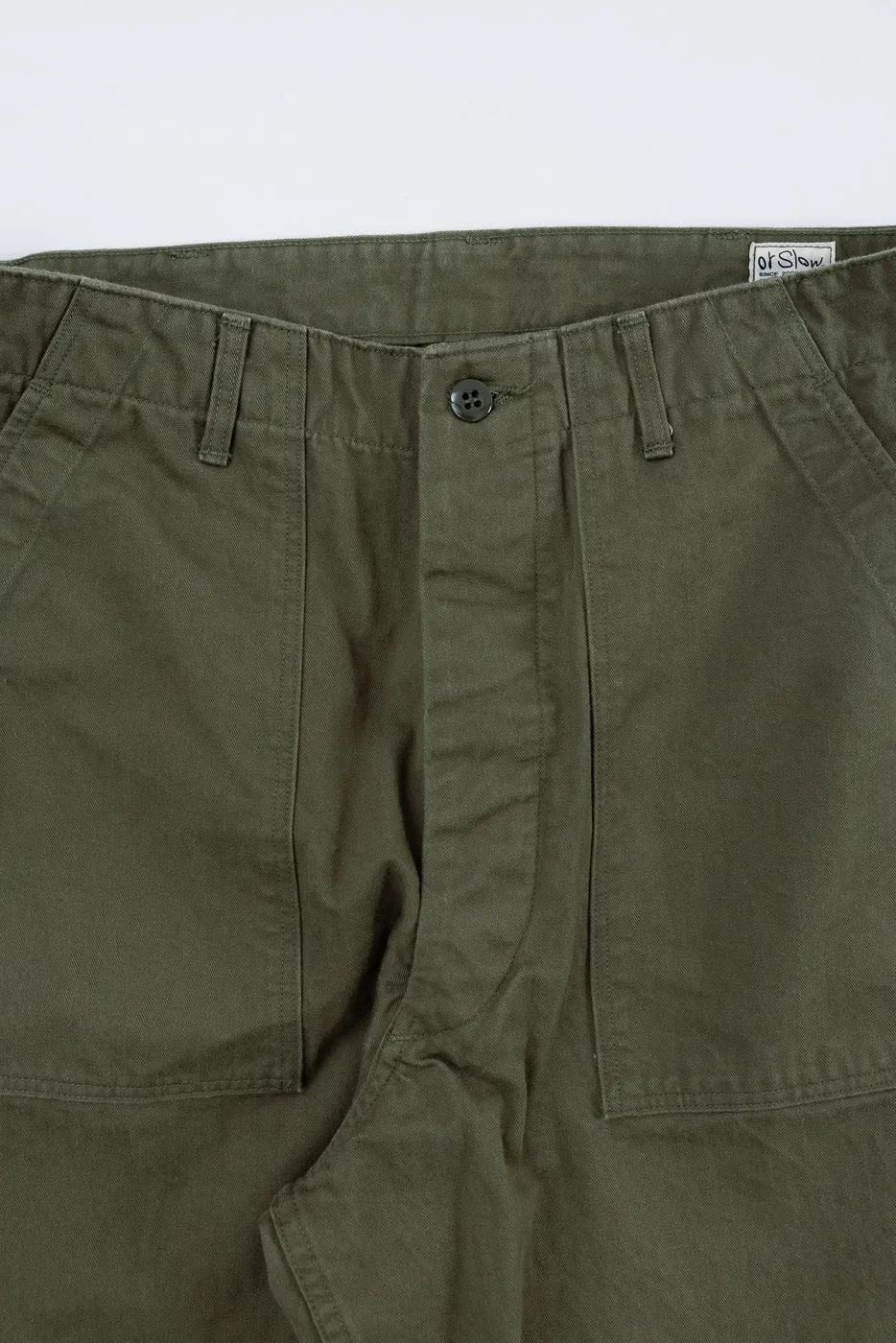 03-V5002-76k - Vintage Fit Fatigue Pants Herringbone Twill - Army Green sold by Dant product image thumbnail 3