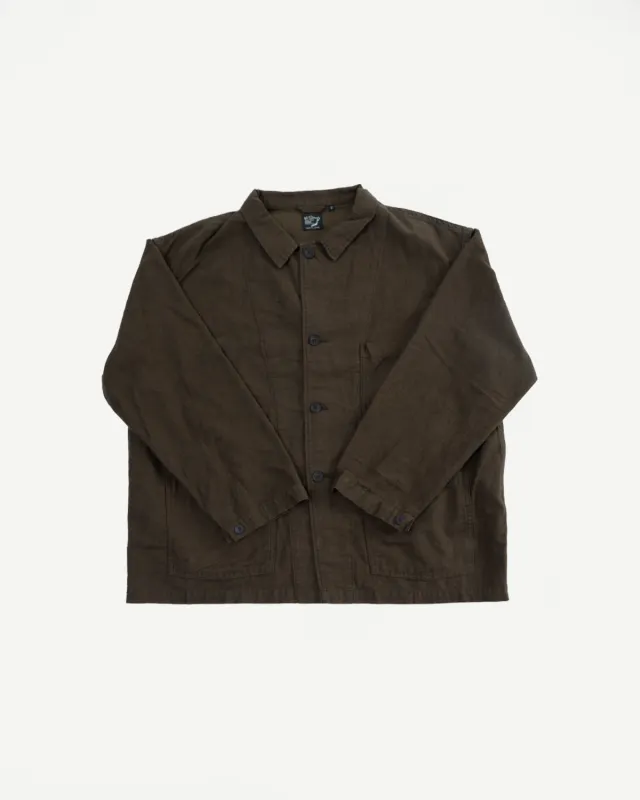 01-6061-52K - Moleskin Simple Work Jacket - Coffee Brown sold by Dant