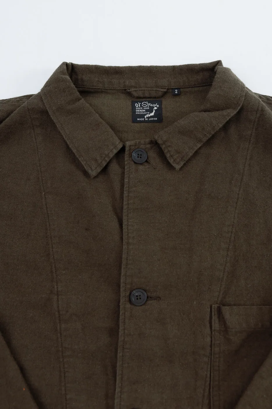 01-6061-52K - Moleskin Simple Work Jacket - Coffee Brown sold by Dant product image thumbnail 2