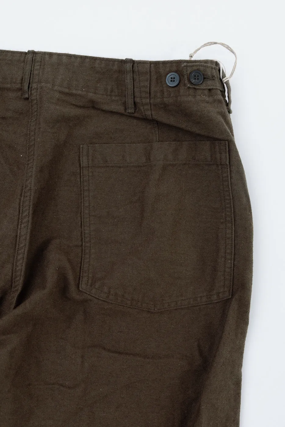 01-5104-52K - Fatigue Pants Cotton Linen Moleskin Relax Fit - Coffee Brown sold by Dant product image thumbnail 2