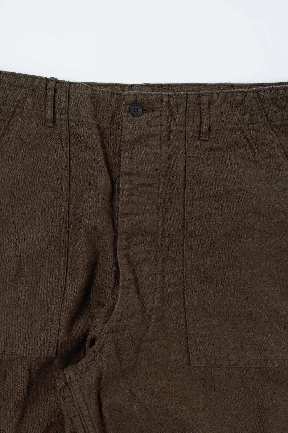 01-5104-52K - Fatigue Pants Cotton Linen Moleskin Relax Fit - Coffee Brown sold by Dant product image thumbnail 3