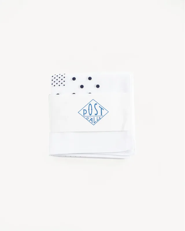 4005-WHT - Bandana Hankie Original 1993 Design - White made by Post O'Alls