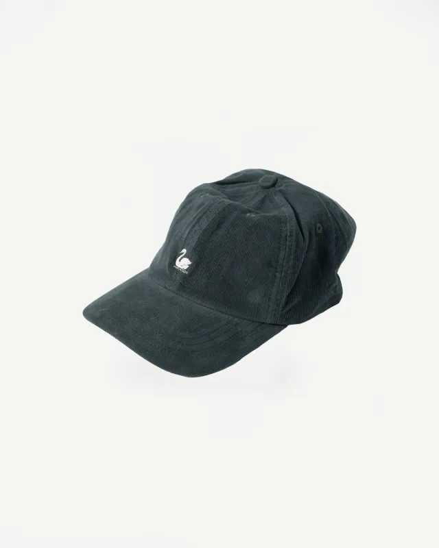 CAP01LC.401 - Swan Logo Cotton Corduroy Cap - Forest made by Merz B. Schwanen