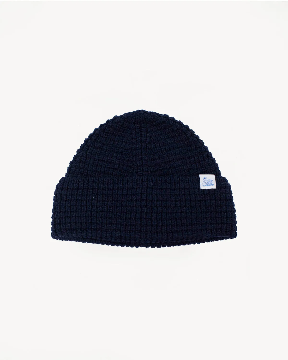 MWBN06.51 - Waffle Structure Sturdy Beanie Merino Wool - Dark Navy sold by Dant