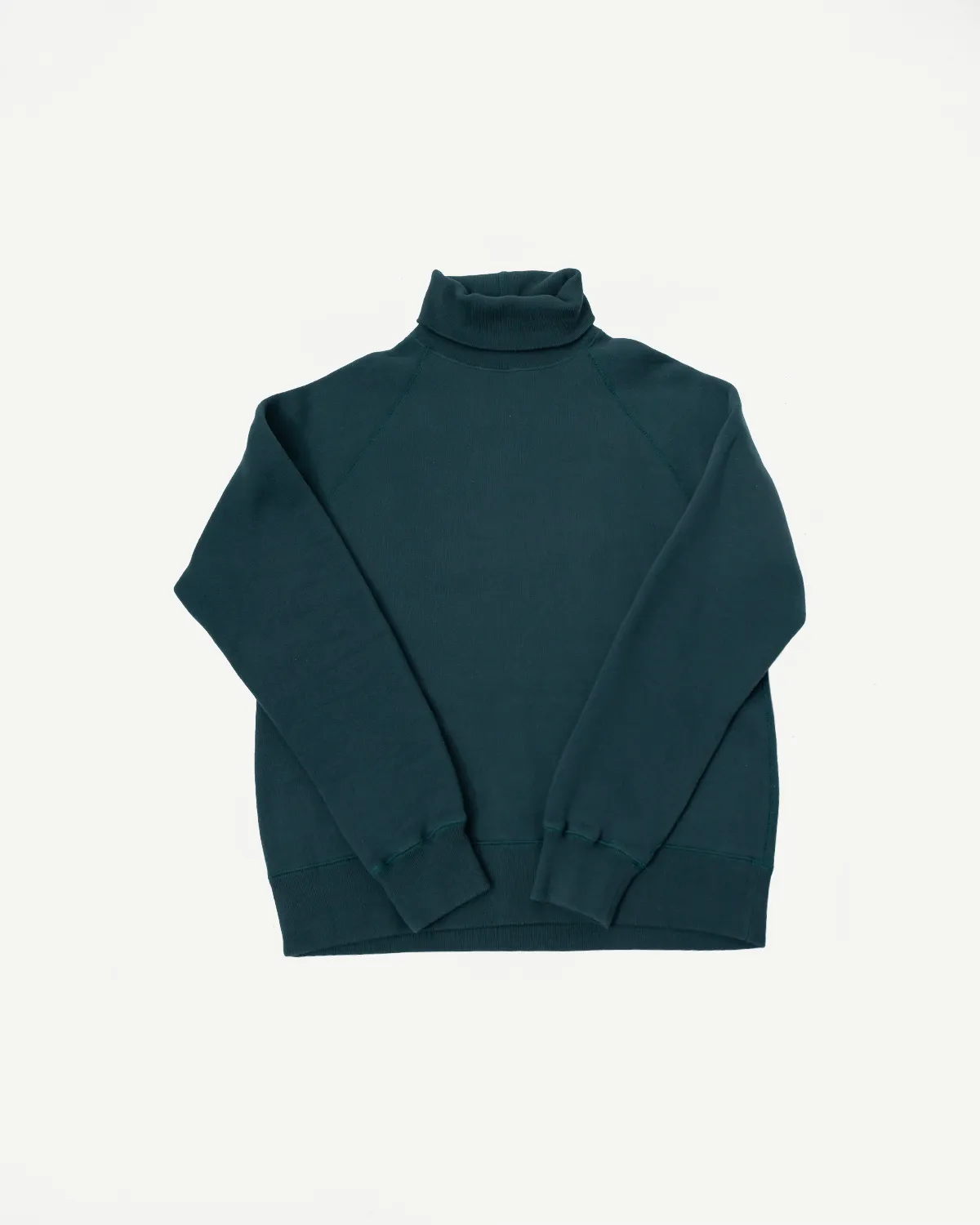 LCS1006 - Super Fluffy Knit Raglan Turtleneck - Vintage Forest Green sold by Dant