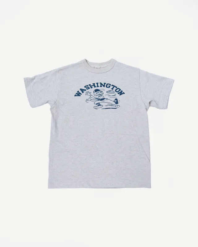 Lot 4601 - Slubby Cotton T-Shirt "Washington" - Oatmeal made by WAREHOUSE & CO.