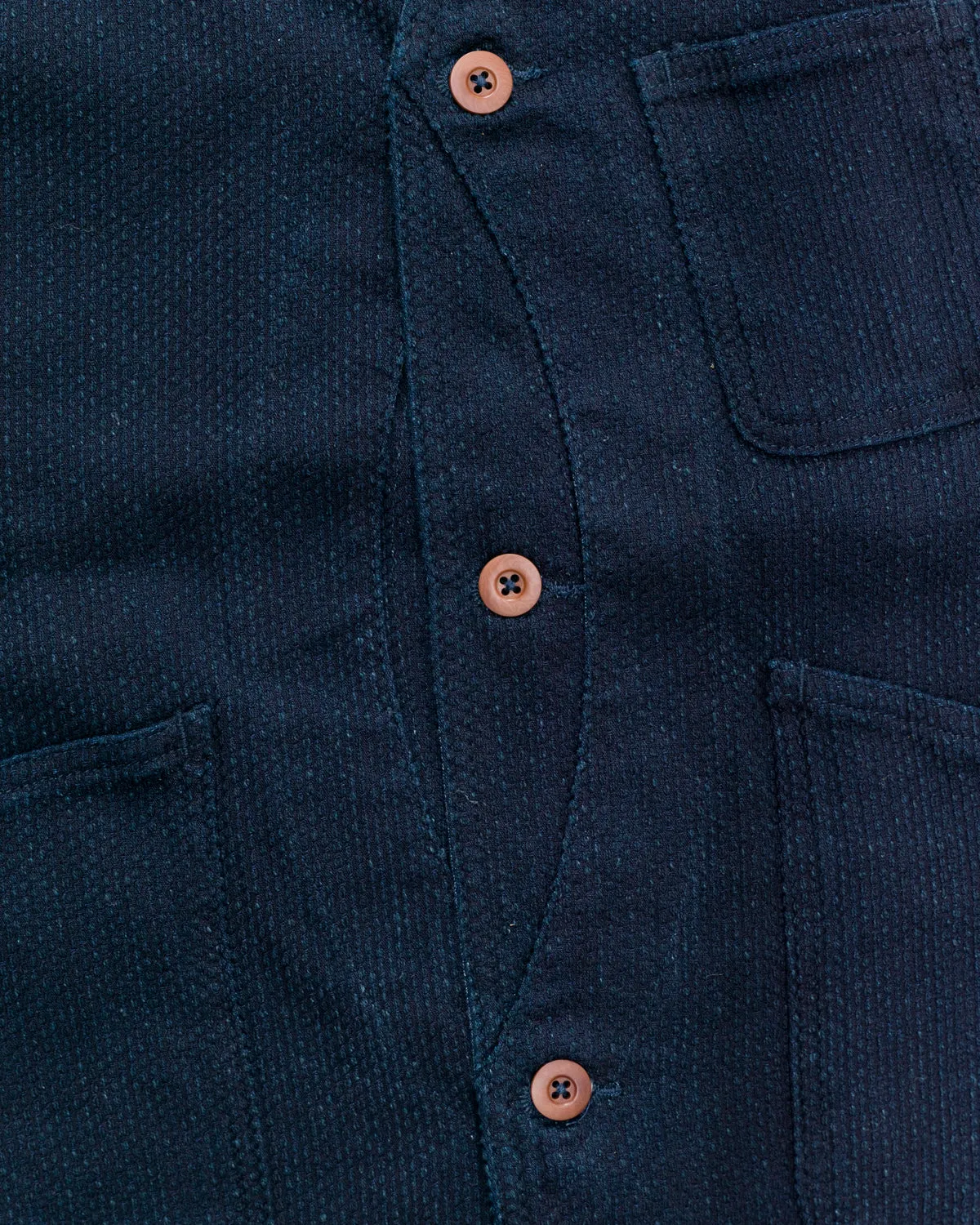 04-062 - Sashiko Hunting Vest - Indigo sold by Dant product image thumbnail 4