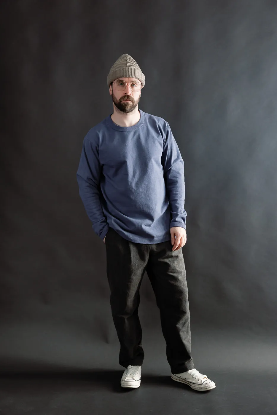 JM5460 - Dotsume LS T-Shirt - 270 Classic Navy sold by Dant product image thumbnail 5