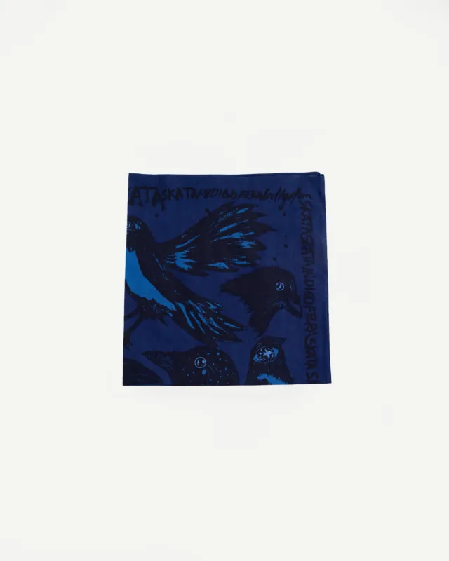 Devil's Bird Bandana Ragnar Persson Collab - Blue, Black made by Indigofera