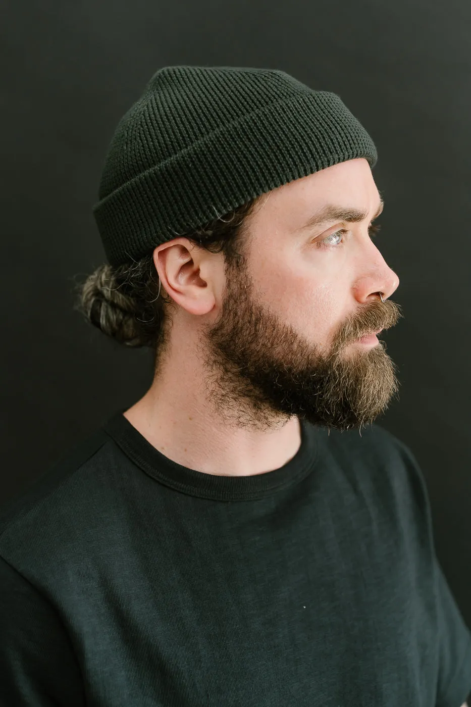 MWBN05.40 - Ribbed Structure Watch Cap Merino Wool - Army sold by Dant product image thumbnail 4