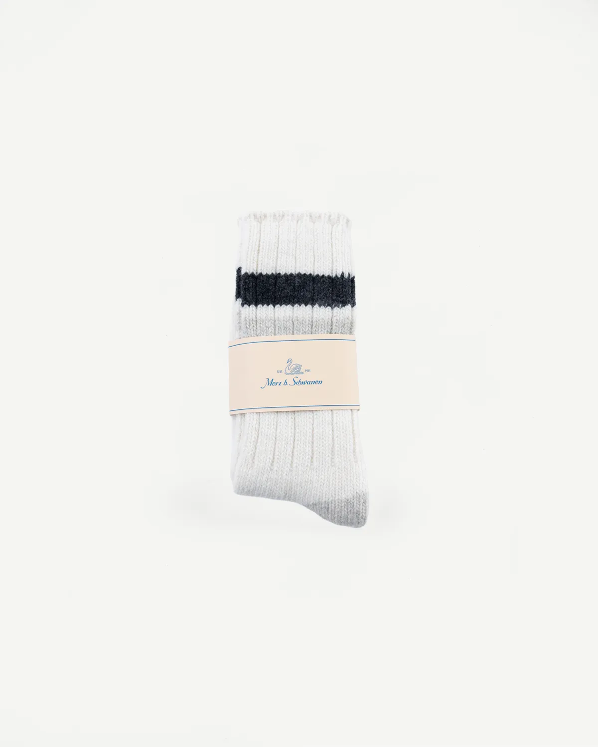 RW04.0298 - Recycled Wool Socks - Nature, Charcoal sold by Dant