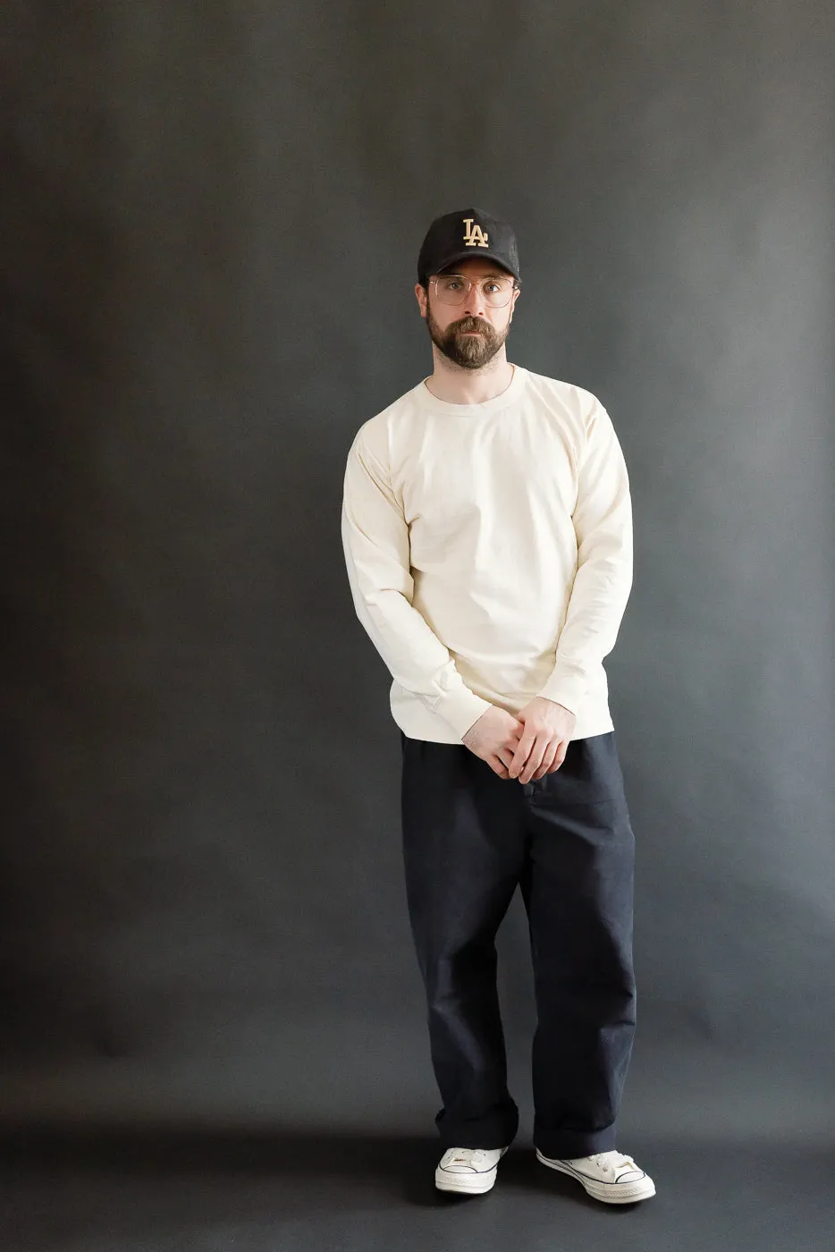 "Fallen Cotton" Midweight Tee Long Sleeve - PD Cream sold by Dant product image thumbnail 5